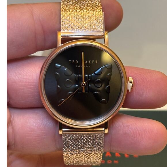 Ted Baker Phylipa BKPPHS304-9I – Black-Bow Tie Iconic Dial, Stainless Steel - Picture 10 of 15